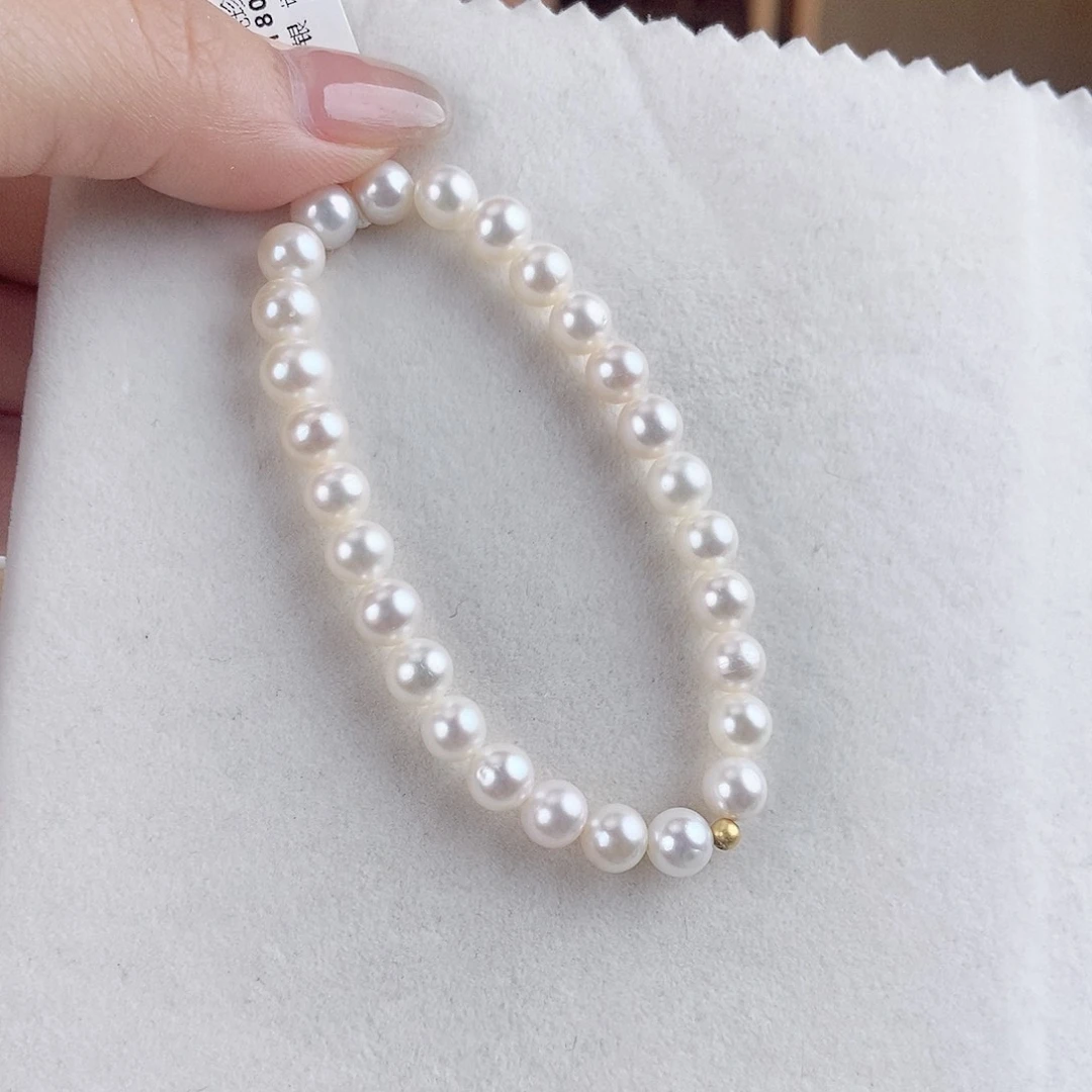 淡水珍珠手绳银S925镶嵌