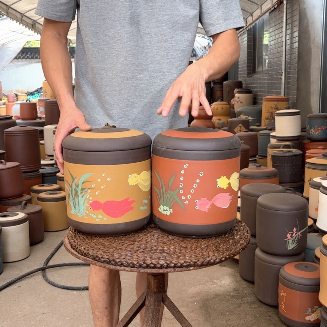 紫砂茶叶罐7 饼茶叶罐