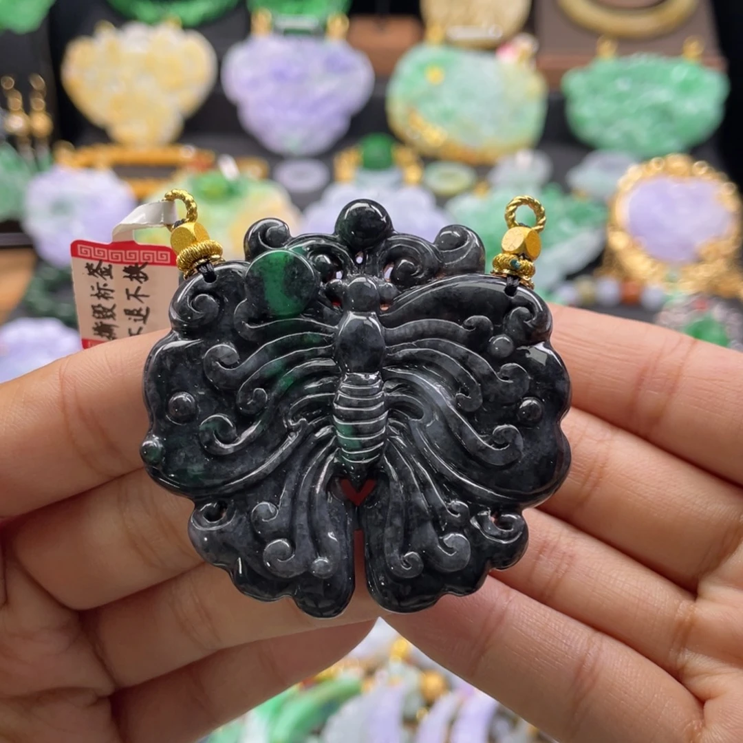 翡翠未镶嵌颈饰代编织