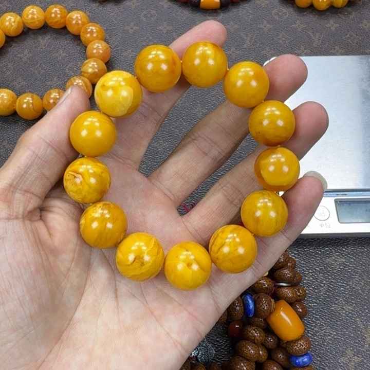 平***生蜜蜡未镶嵌手链手串