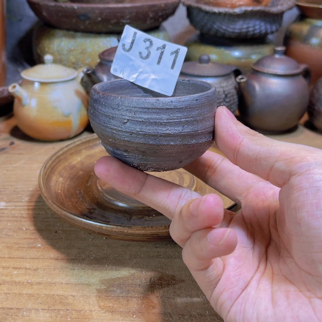 纯手工制作工艺（柴烧）裸烧纯手工制作柴烧杯311