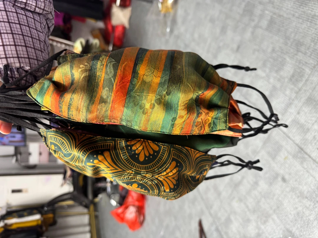 香云纱花萝口罩