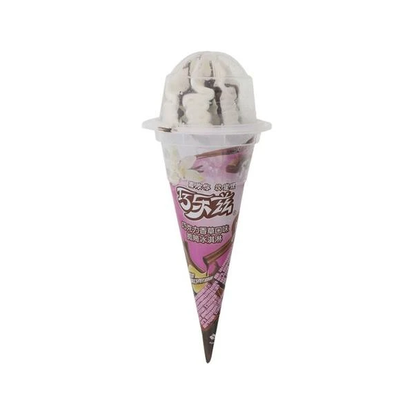 巧乐兹脆筒冰淇淋巧克力香草口味 85g