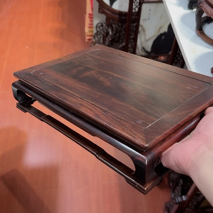 大红酸枝工艺品底座