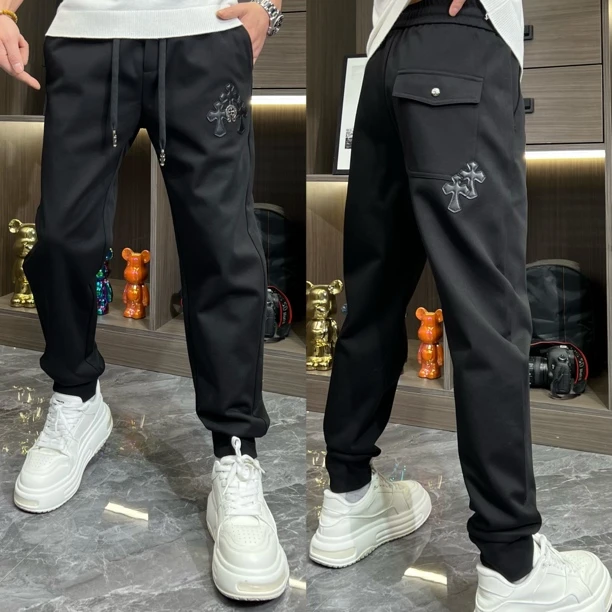 男士休闲裤时尚面料长裤潮流百搭卫裤J25807