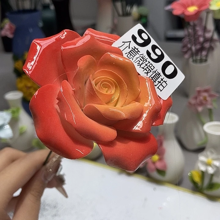 陶瓷纯手工捏花设计