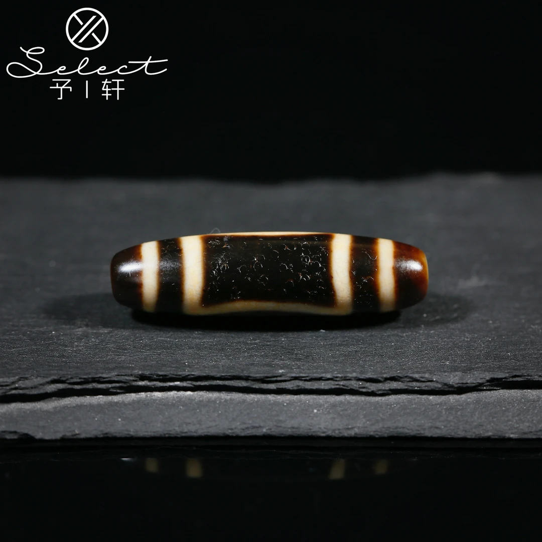 予轩出品；一代老台湾上肯7A手工牙黄台珠一眼T地40*11mm玛瑙吊坠