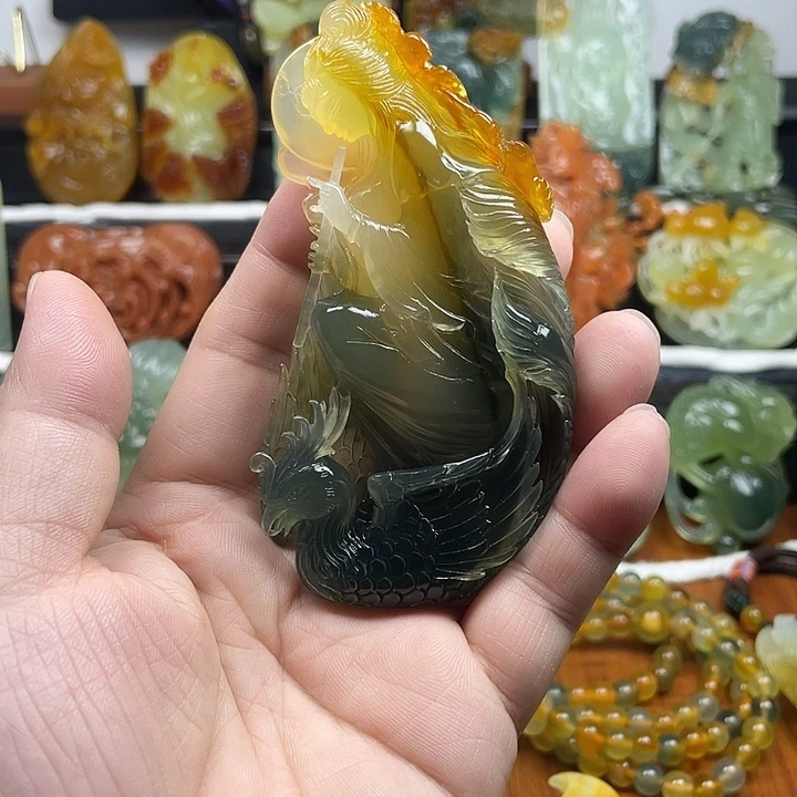 蛇纹石玉未镶嵌挂件