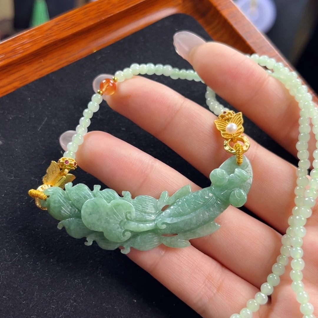 颈饰未镶嵌翡翠锦鲤