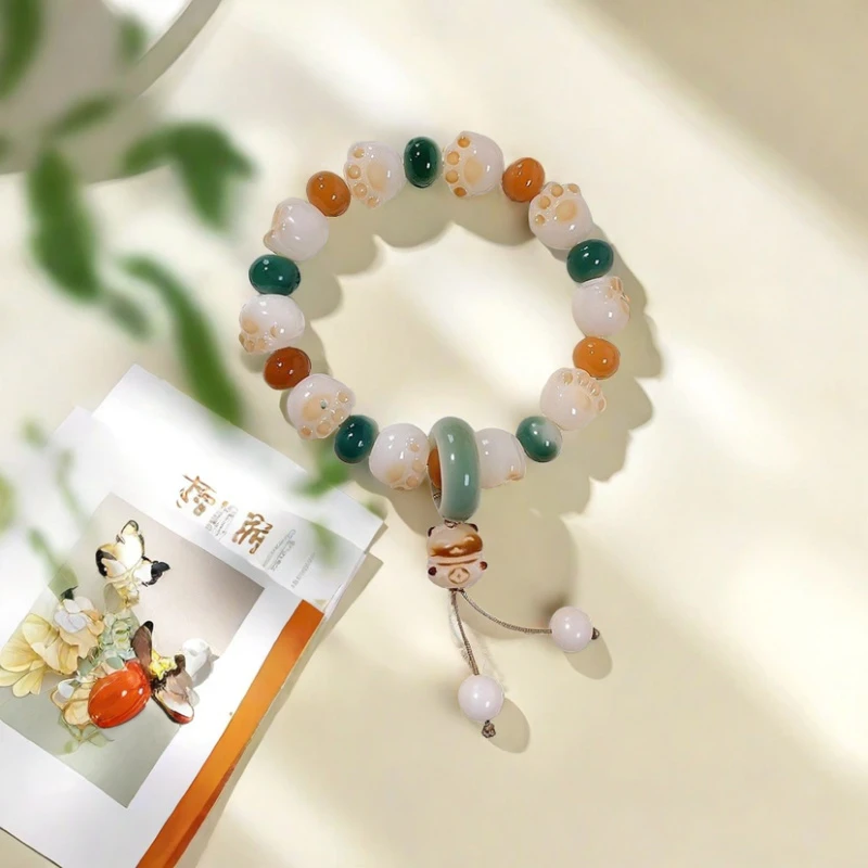 达A175-精品猫爪菩提单圈手串-10（无礼盒）