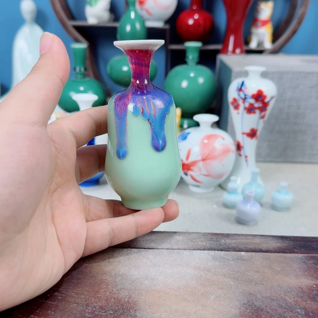 陶瓷手工小花器摆件