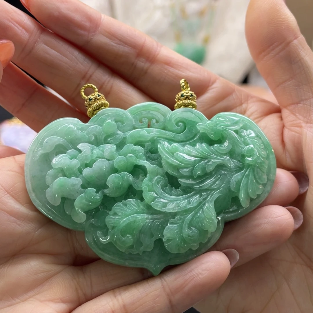 翡翠未镶嵌颈饰代编织