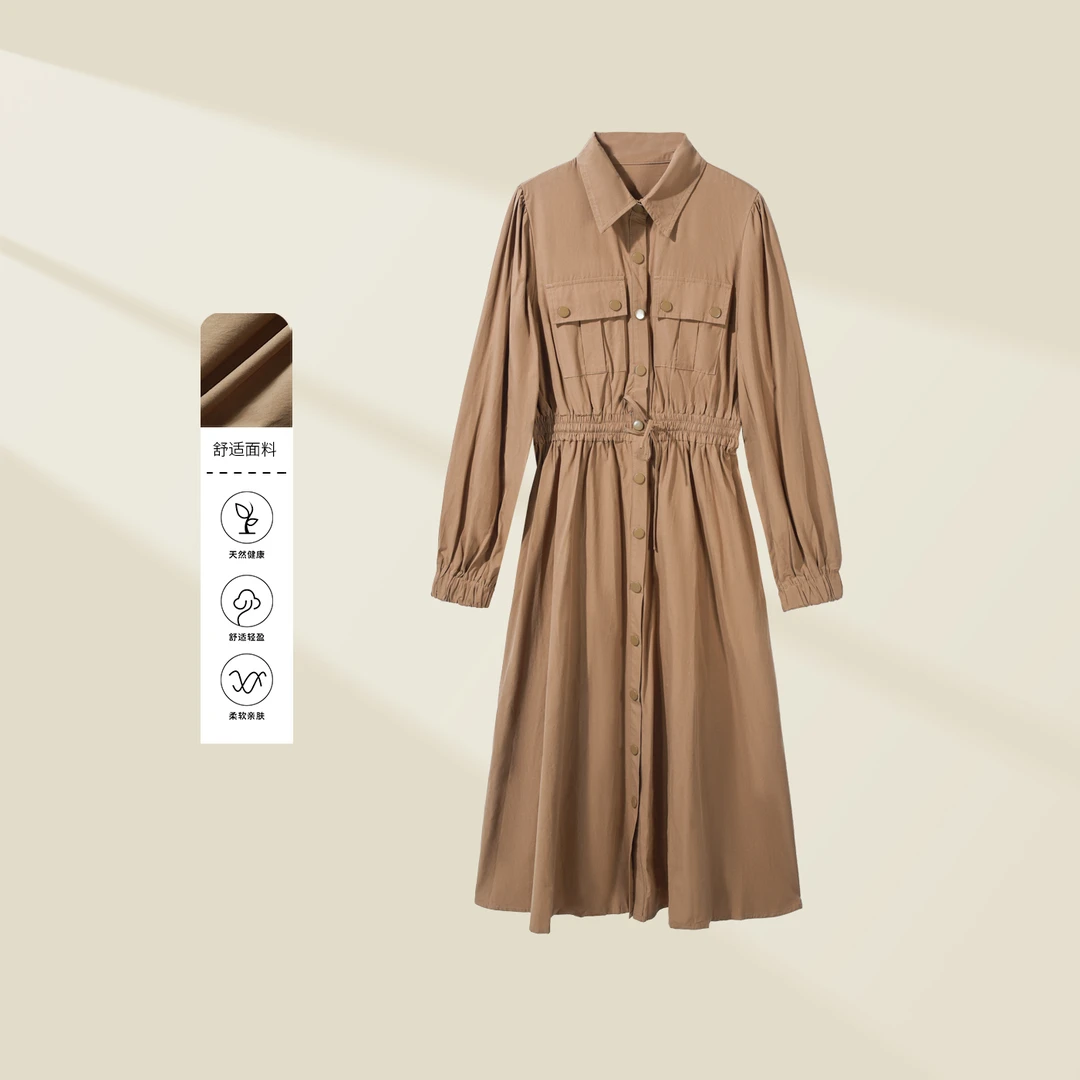 【小依专享】L1336558B 宽松显瘦女装连衣裙 舒适透气-6558