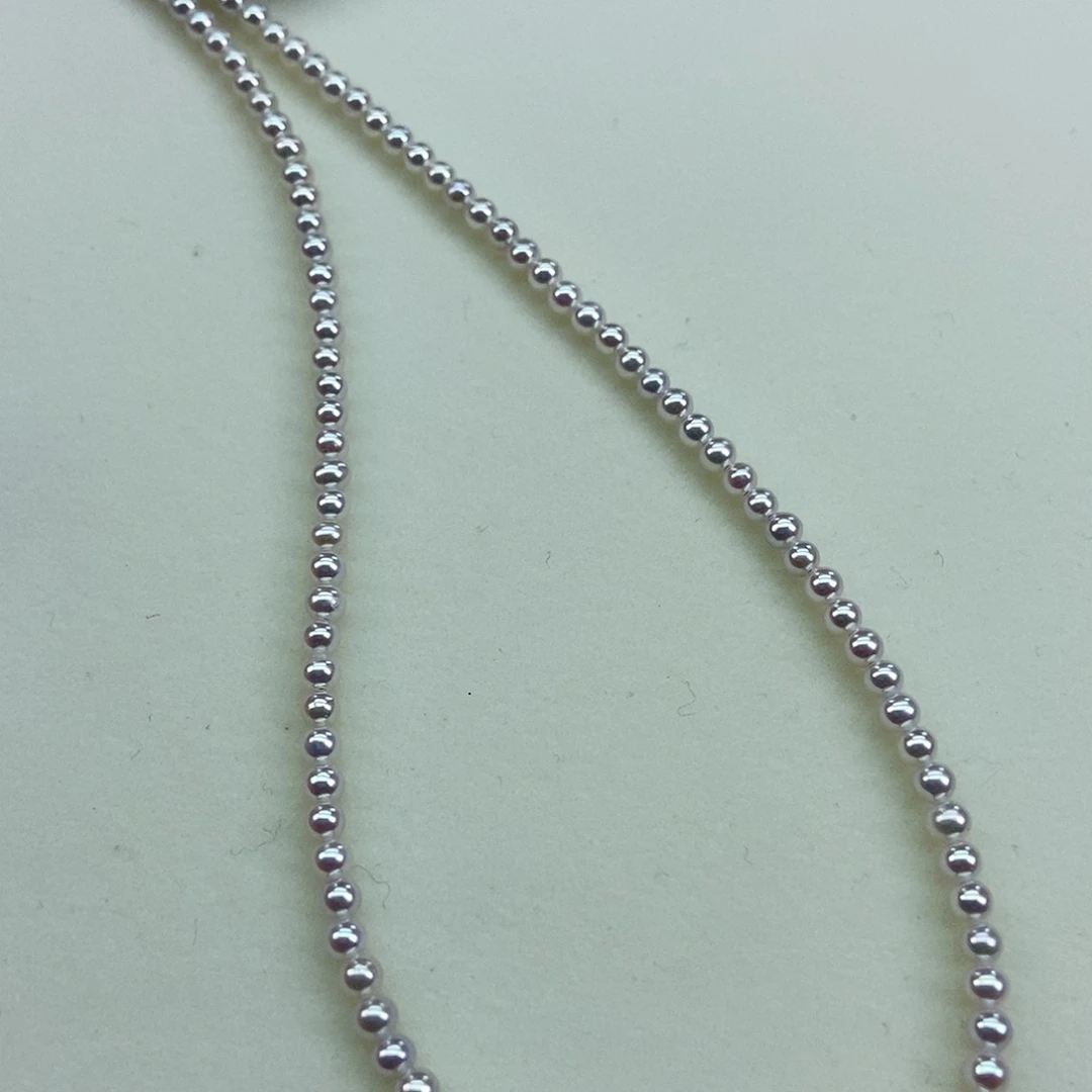 淡水珍珠3.5小灯泡亮瞎眼银S925镶嵌