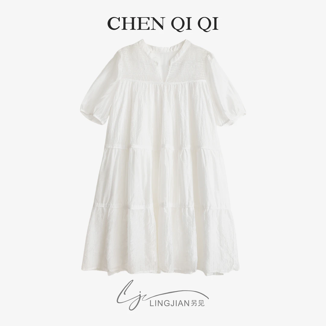 【】短款连衣裙子女2025夏季新款短袖裙子Y91-85320055