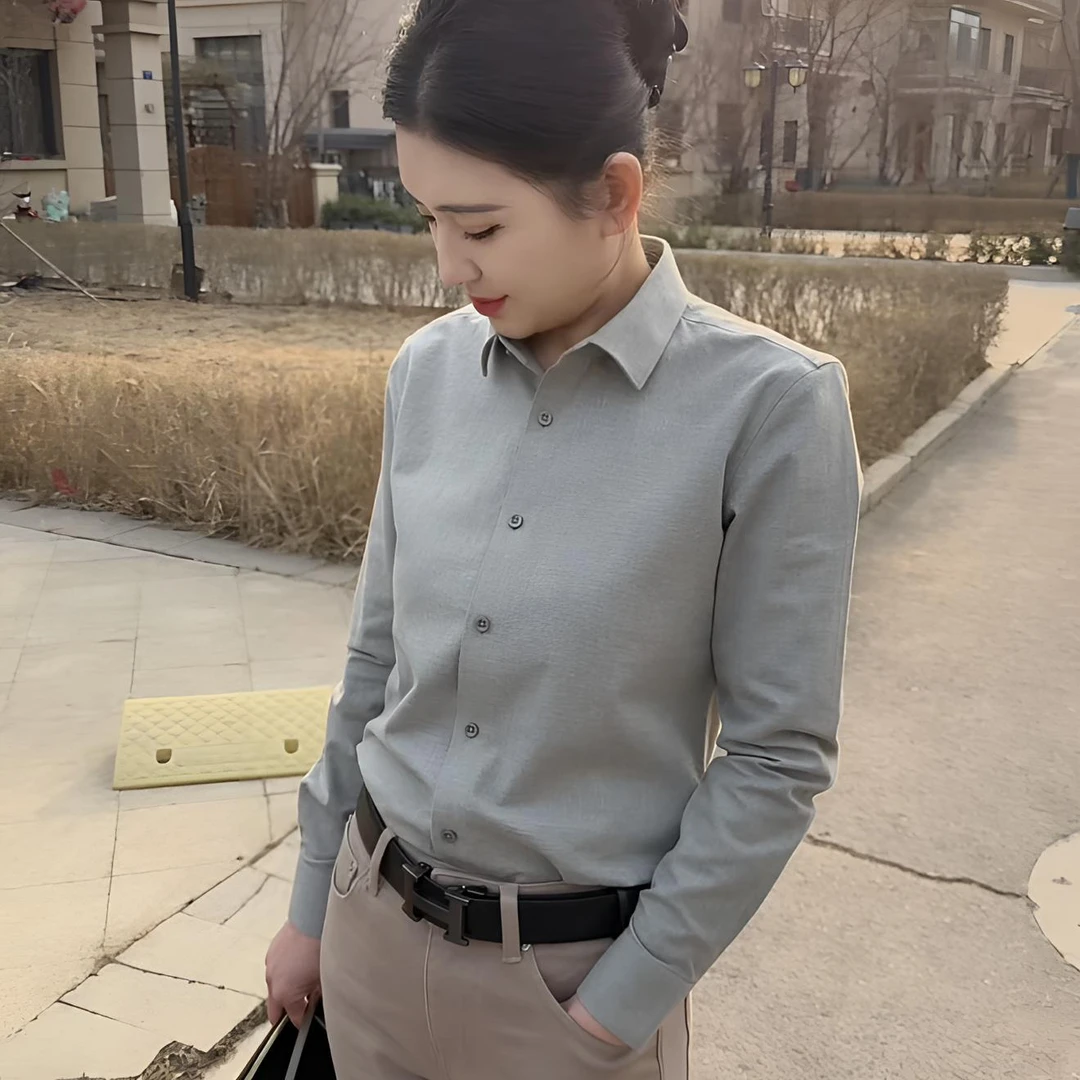 ［新疆长绒棉］纯棉男士磨毛舒适亲肤柔软长袖商务休闲衬衫