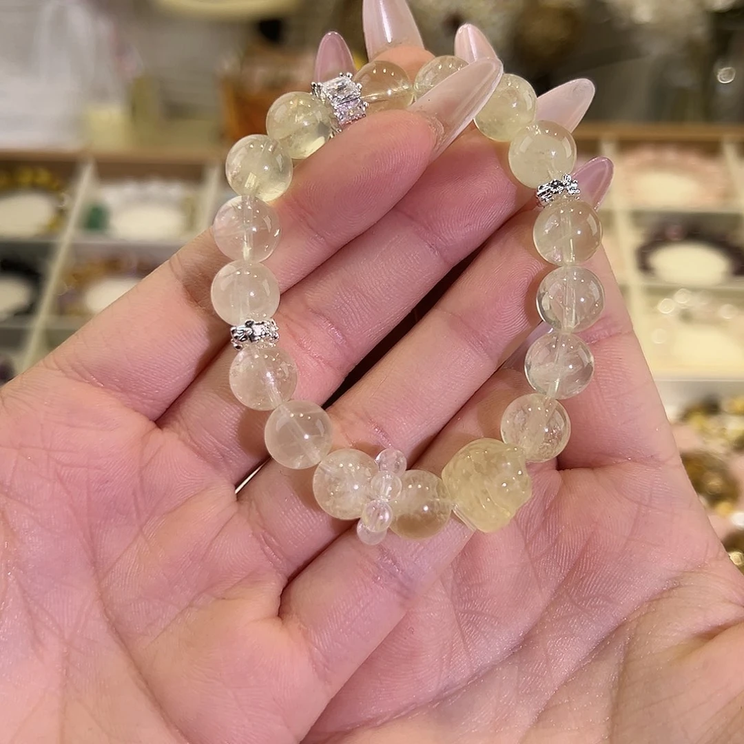 水晶手链未镶嵌黄水晶