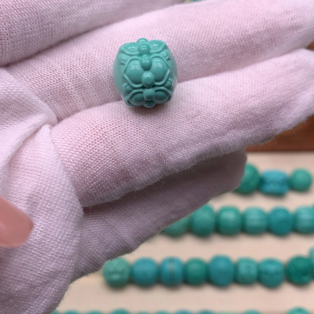 手工精工雕刻莲花卡12.7