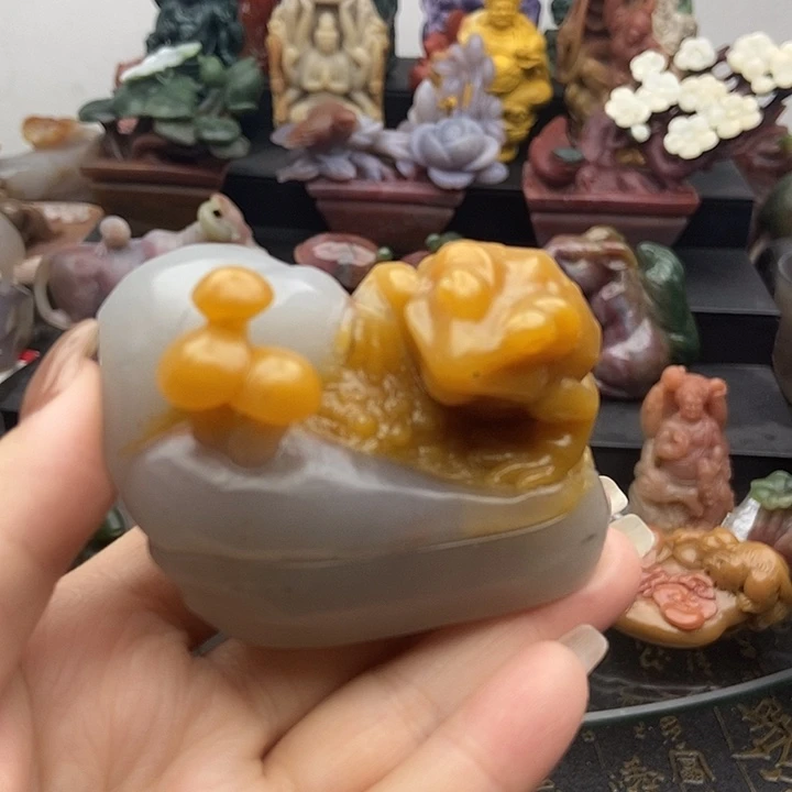 石英质玉未镶嵌吊坠(不含链)