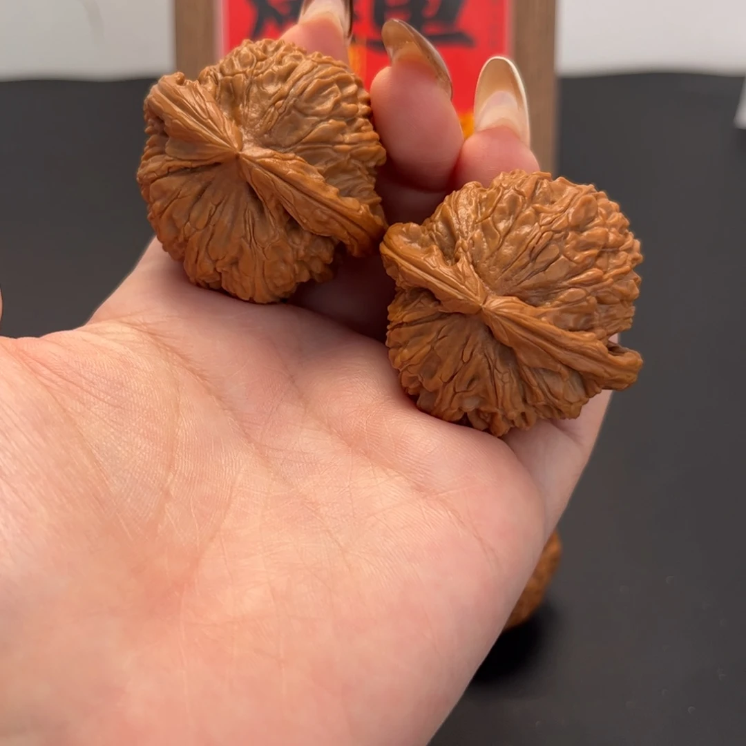 文玩核桃把件球白45