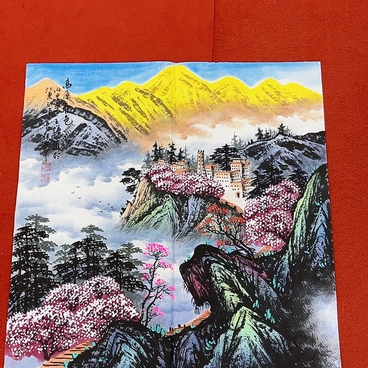 国画手绘的画真的