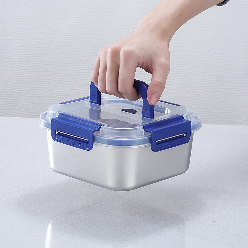 1800ml不锈钢提手保鲜盒BT-lyc-2