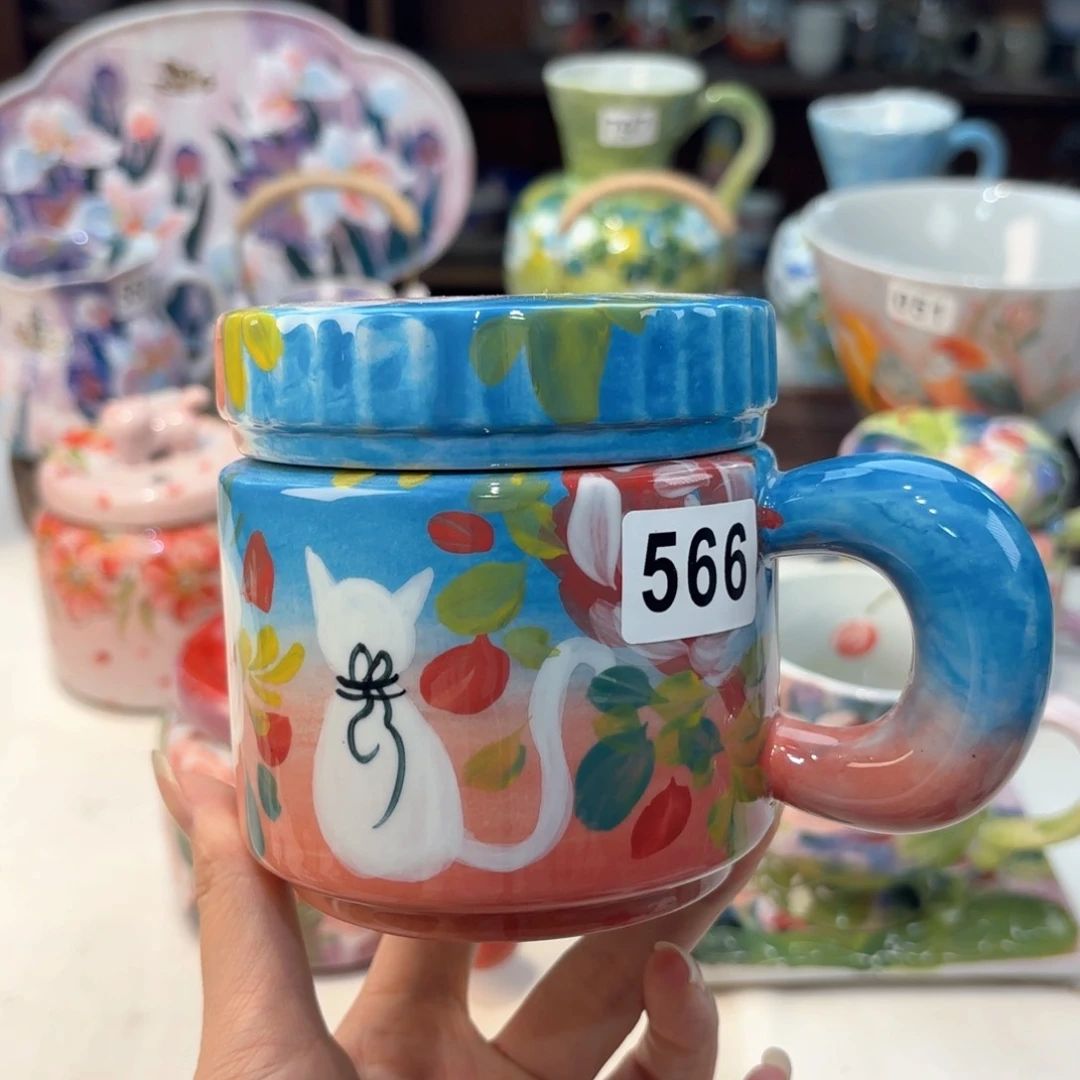 景德镇手绘高温釉下彩陶瓷茶具