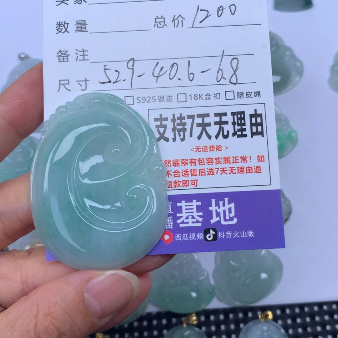 小***航颈饰未镶嵌翡翠天然