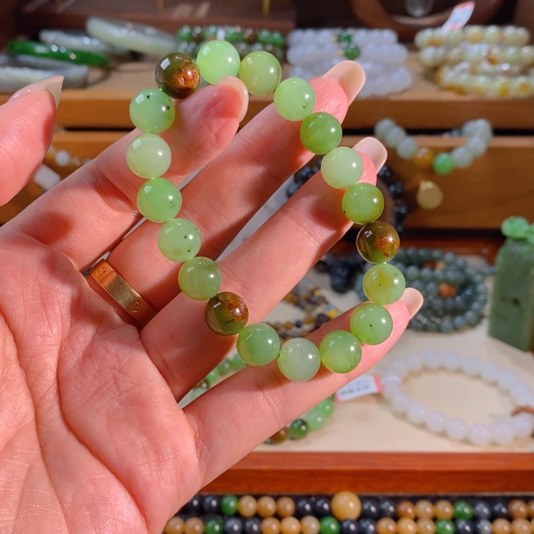 和田玉未镶嵌手链