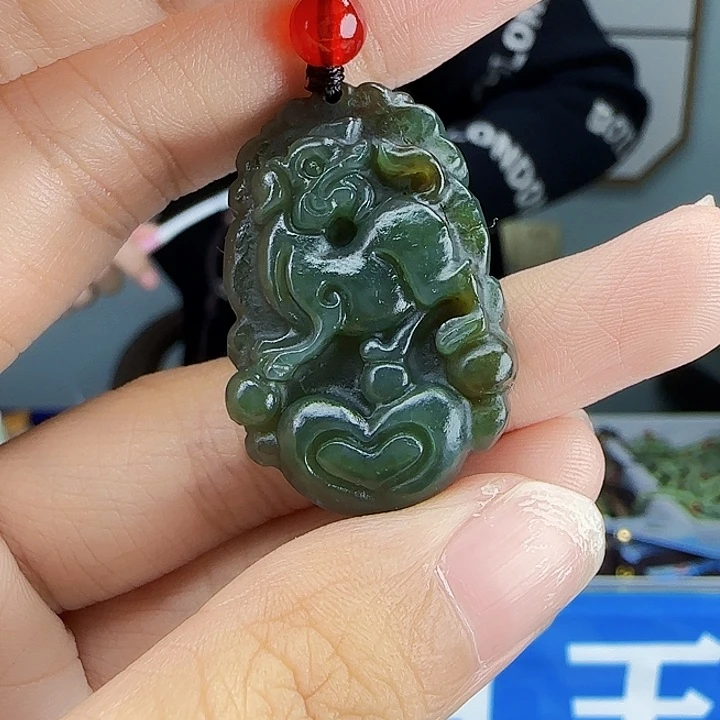 和田玉银S925镶嵌颈饰