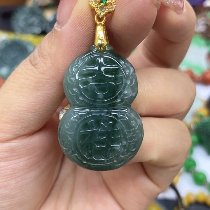 翡翠未镶嵌颈饰项链14