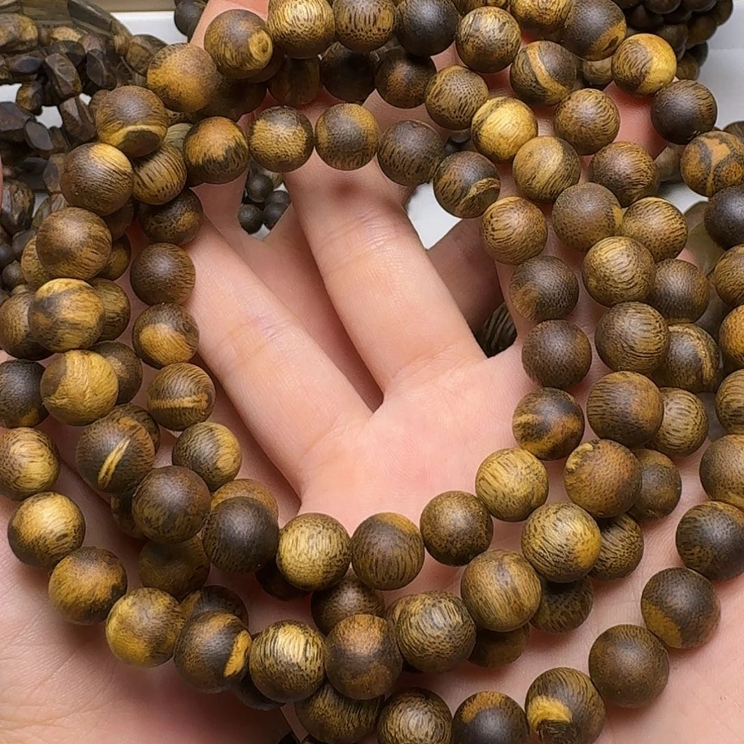 手串沉香白棋10多圈留疤手串