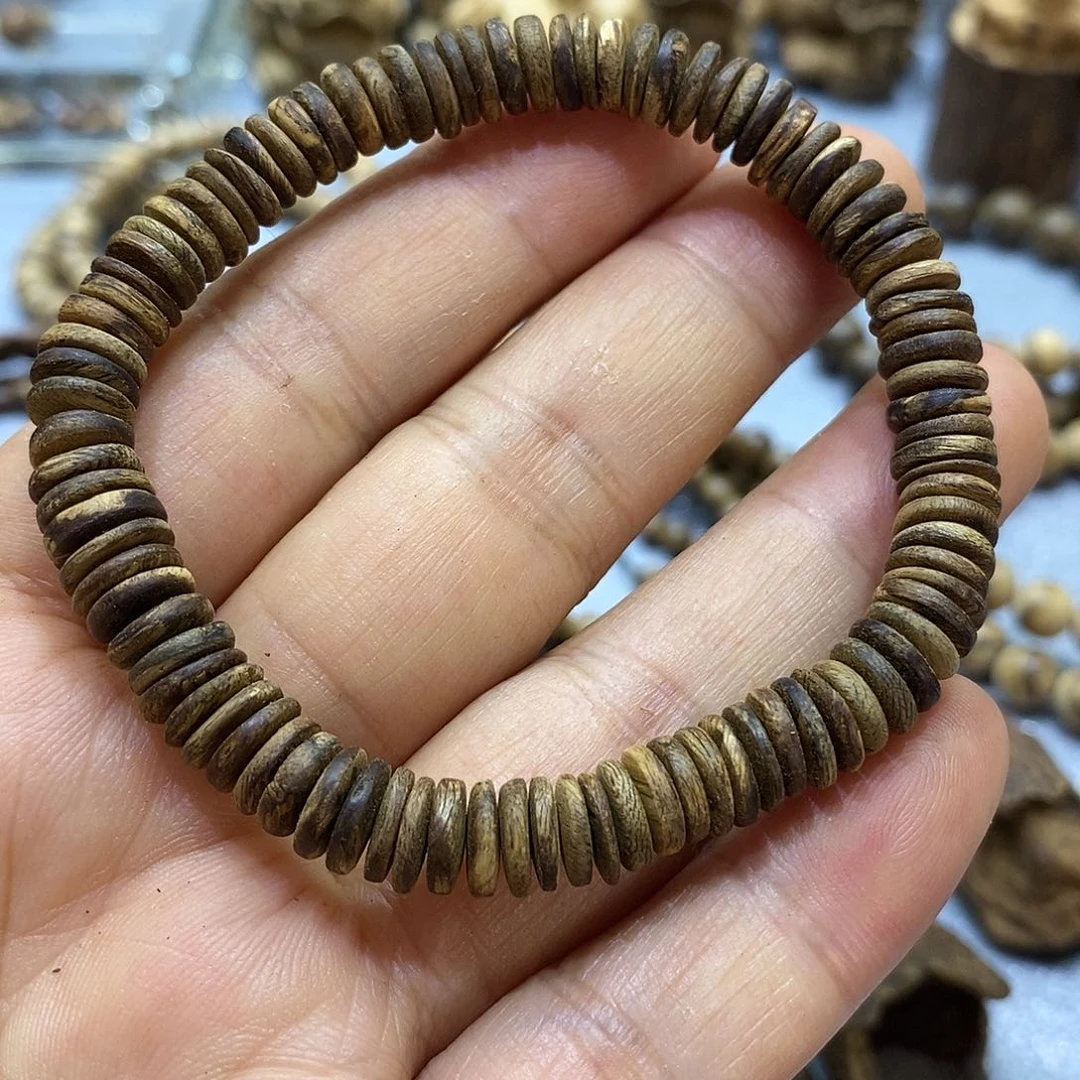 手串沉香达拉干九分沉算珠子4.9克