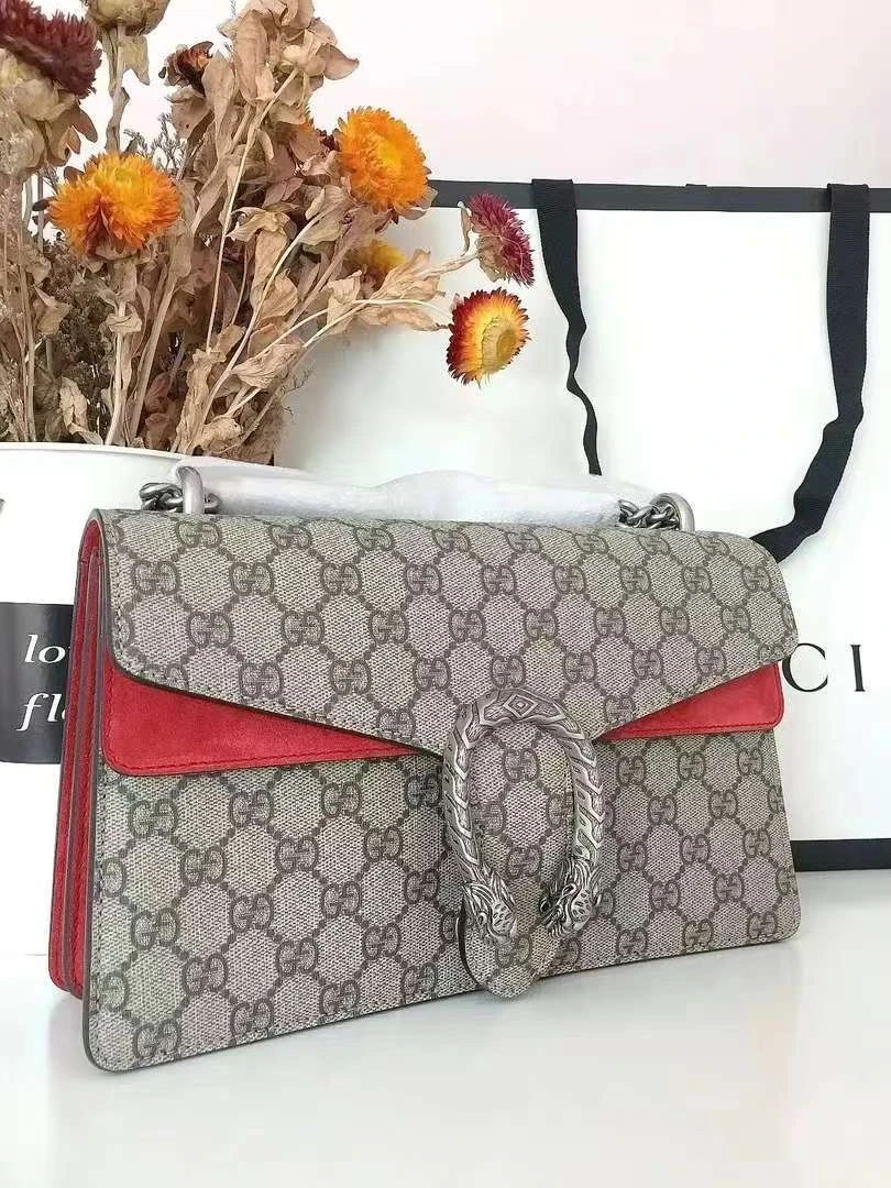 99新 GUCCI/古驰 gucci 酒神中号红边