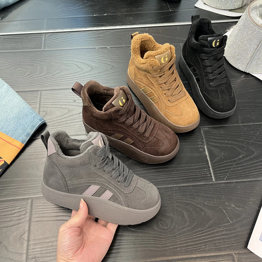 IG/IGG增高4CM2025冬季时尚运动明星同款鞋子百搭复古风女鞋60538