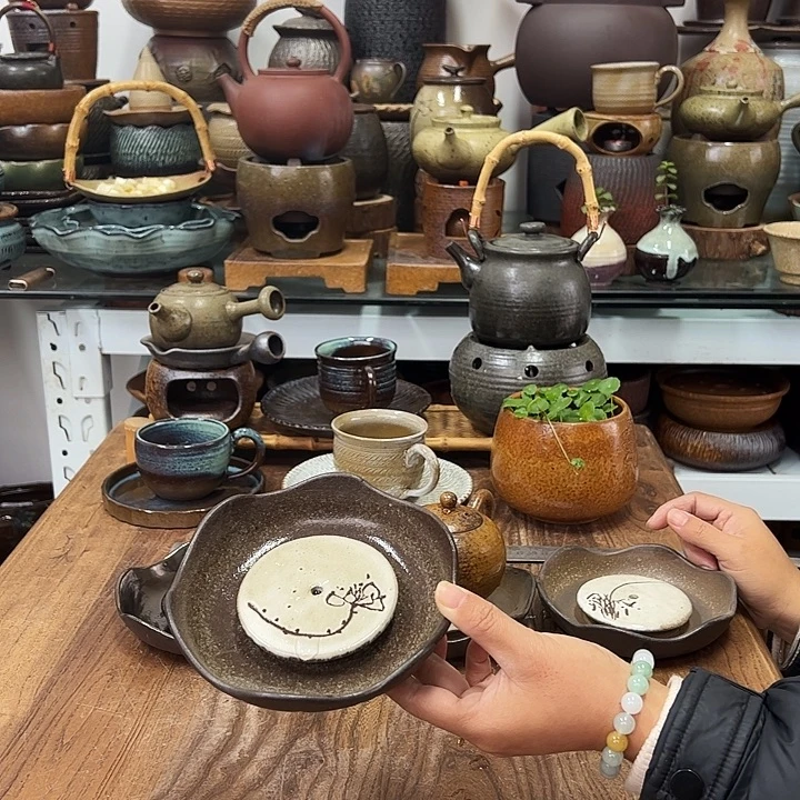 紫砂宜兴紫砂粗陶茶具60