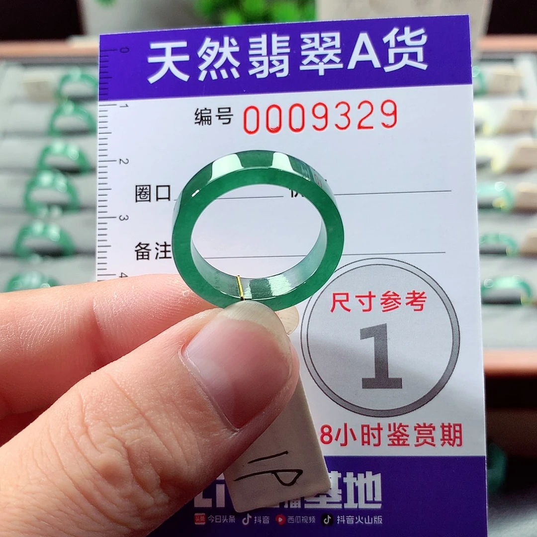 翡翠未镶嵌戒指19号
