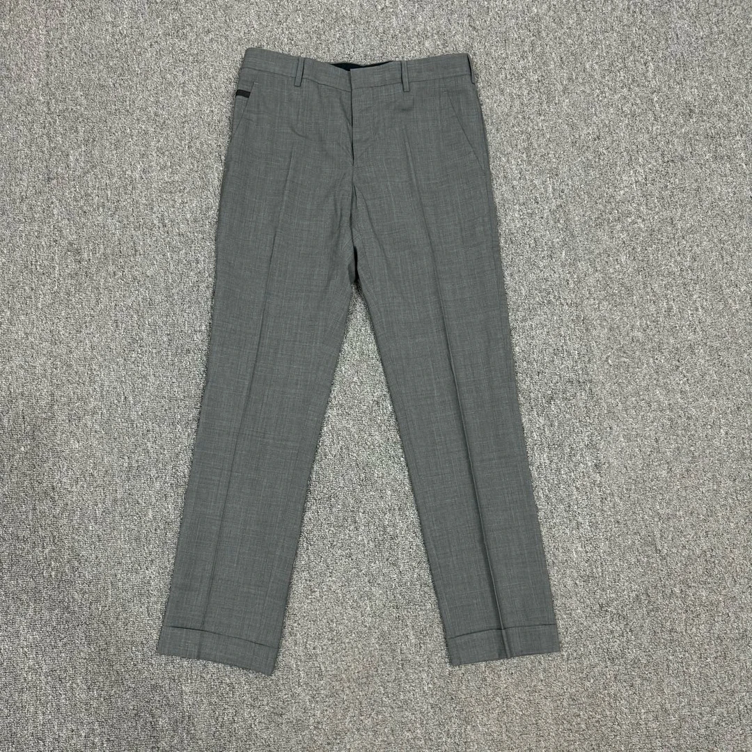 99新 Prada/普拉达 普拉达 灰色西裤西装长裤 44码98新 9879037