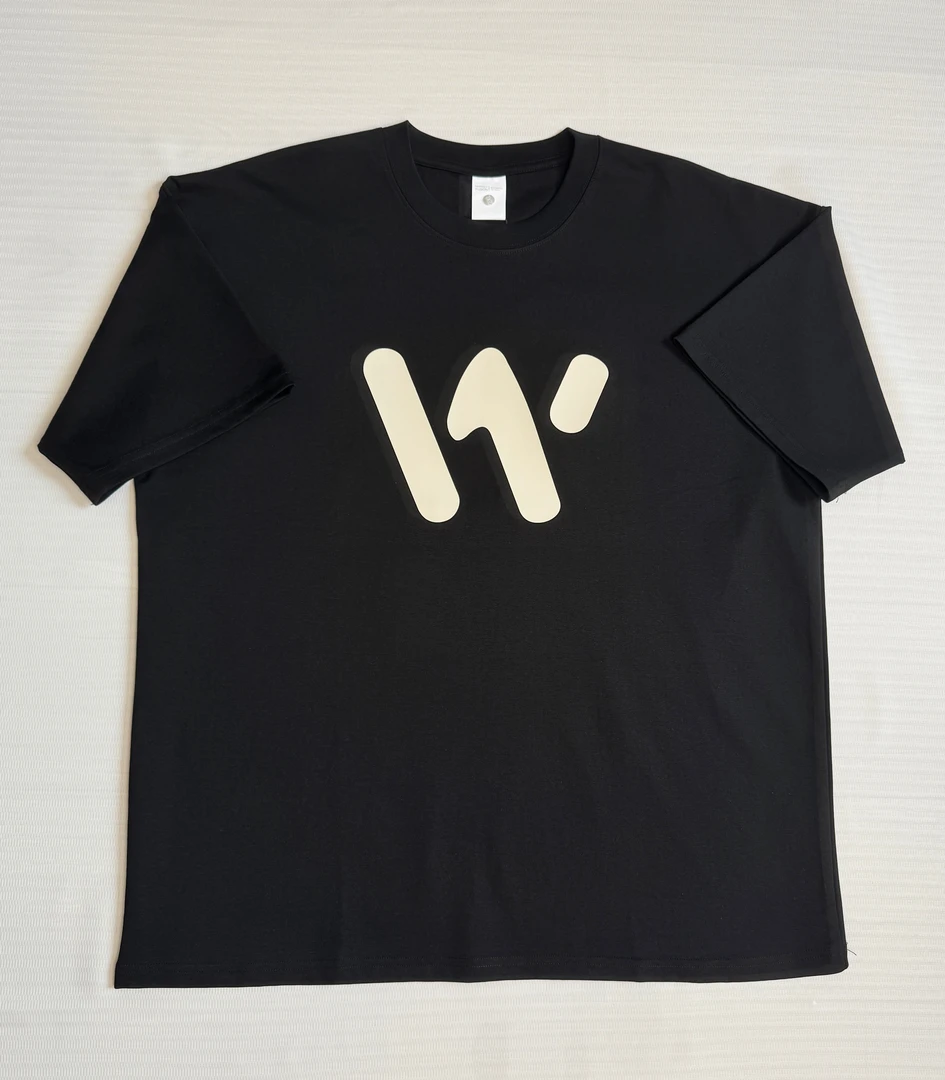 潮流W字母印花短袖T恤夏季宽松休闲男女同款百搭上衣