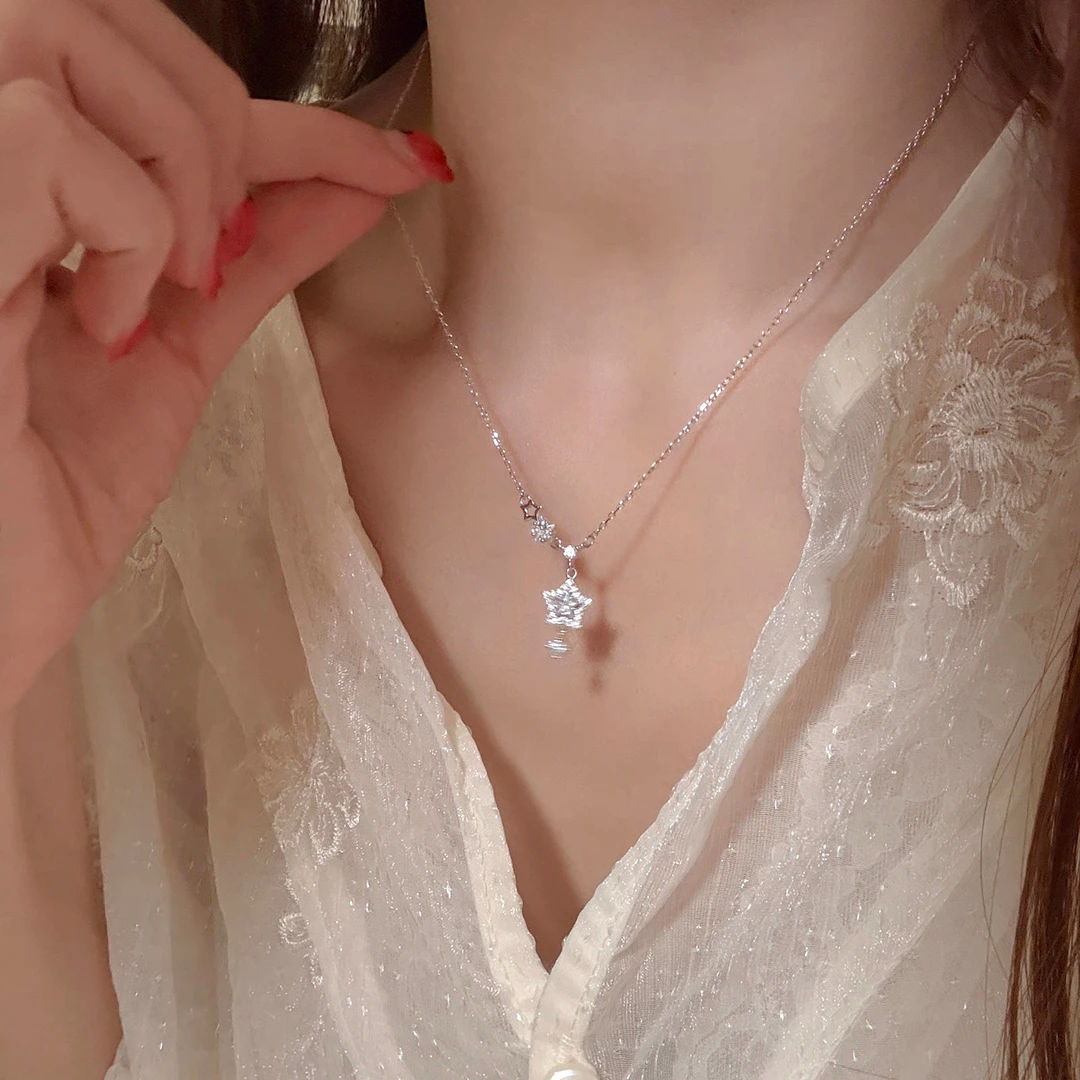 「星光灿烂」星星项链轻奢高级感锁骨链项链毛衣链A469