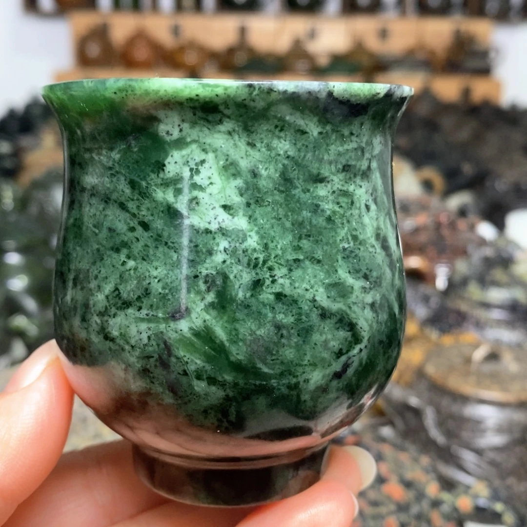 藏玉药王石福利款花瓶杯130cc