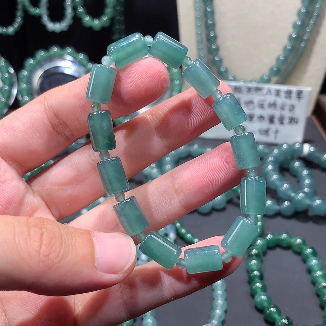 未镶嵌手串翡翠正品纯天然A货翡翠手串7+