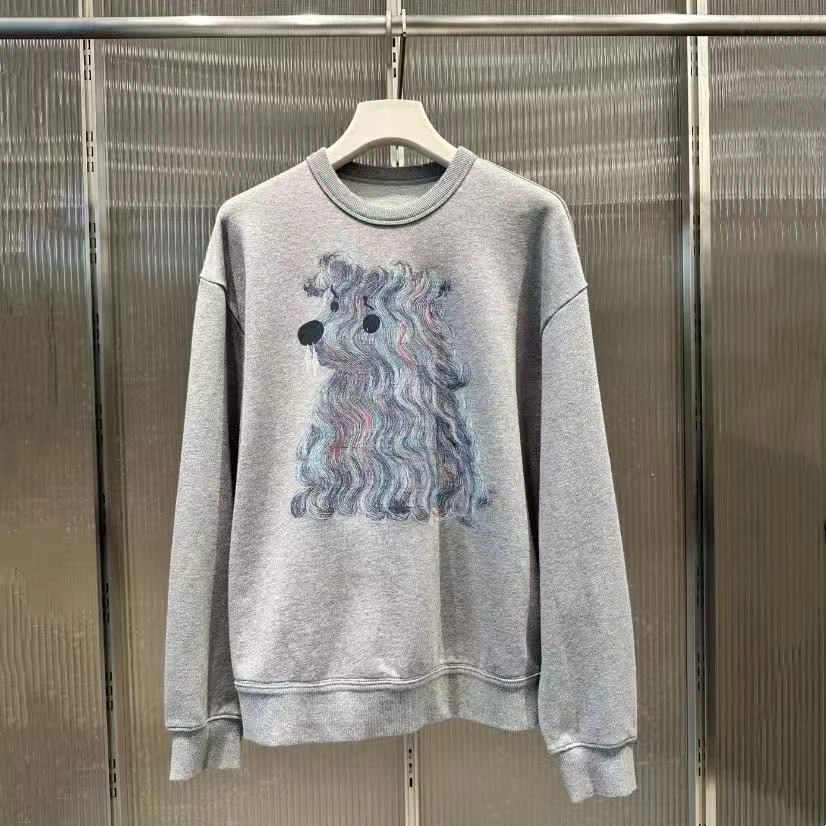 原单25秋卫衣狗狗图案套头5P8410470