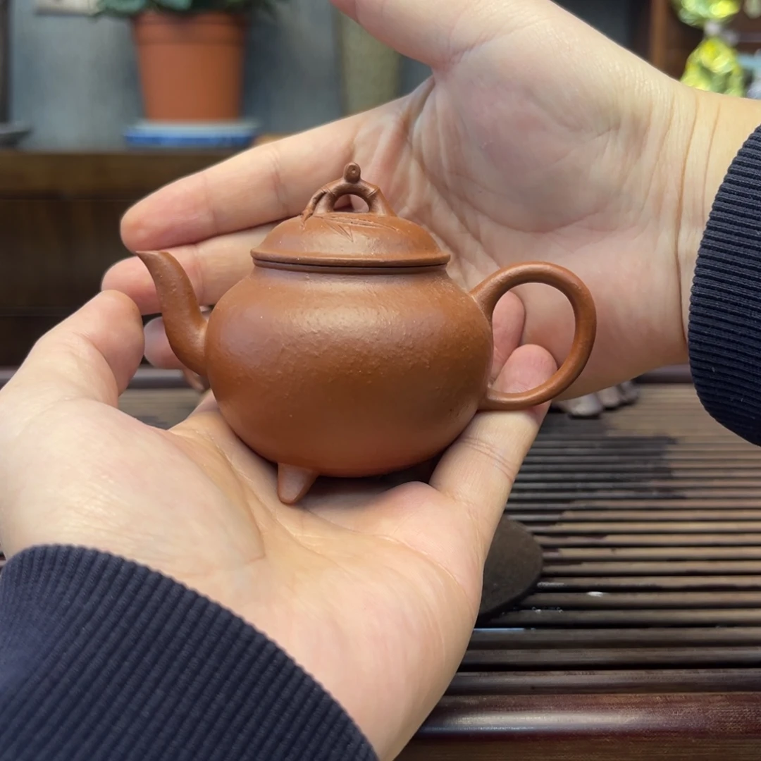 紫砂茶壶f*Fc竹节三足