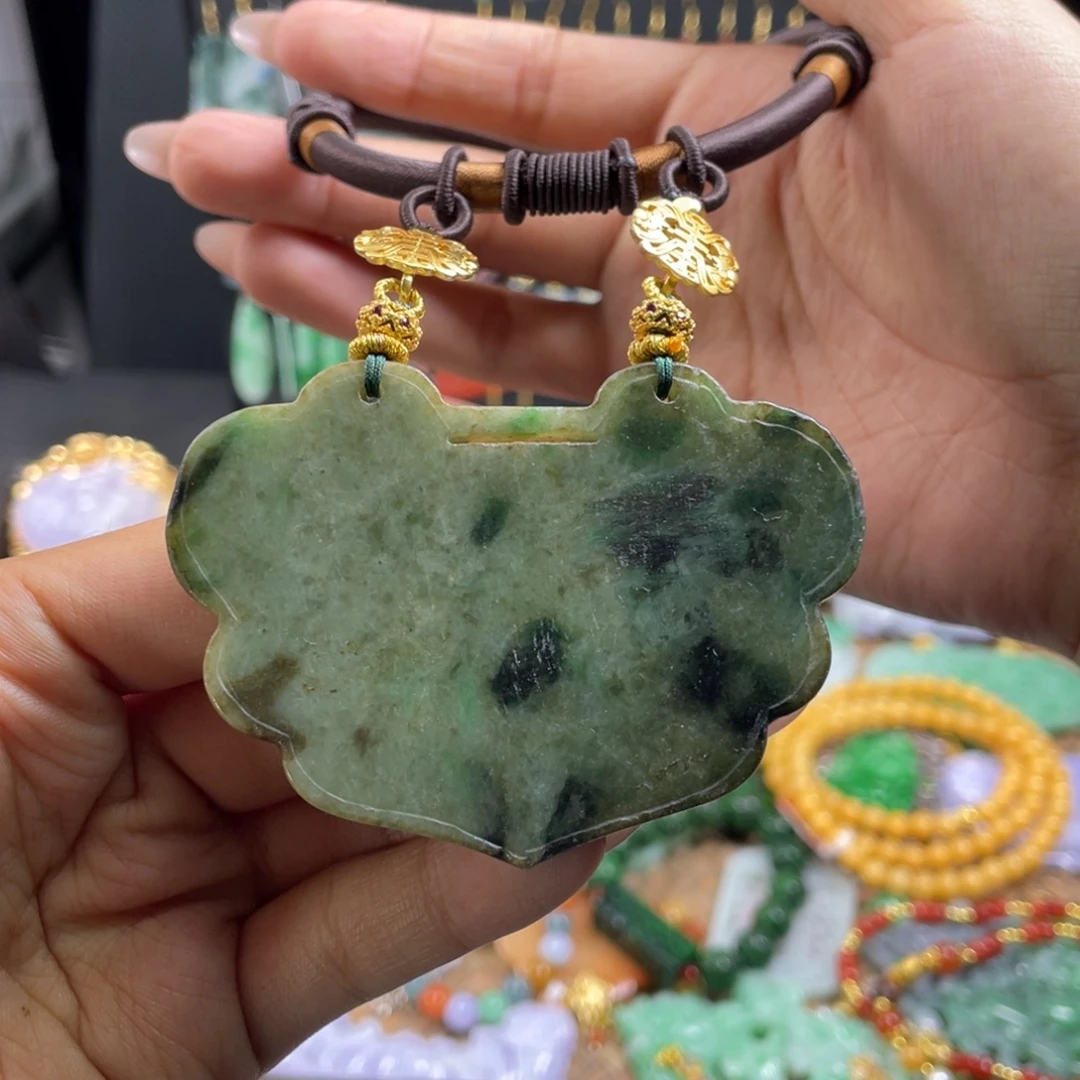 翡翠未镶嵌颈饰代编织