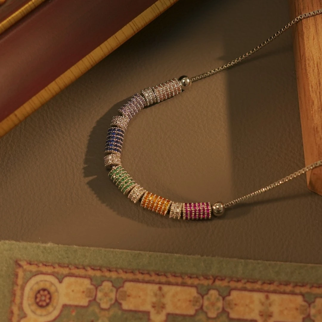 铜合金项链 CEL William【遇见彩虹】项链~7167X（43cm）