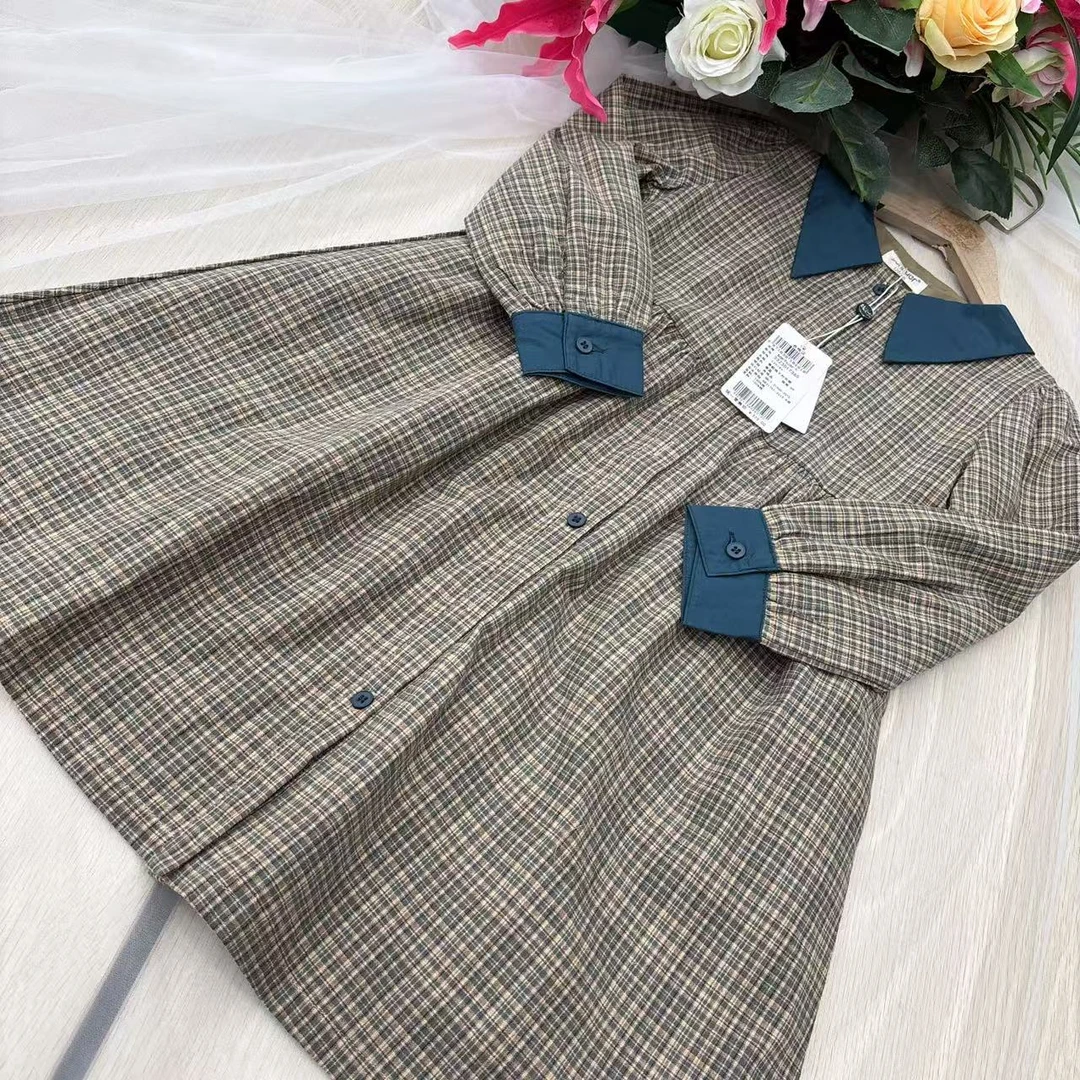 实体品牌童装女大童森系韩版100棉连衣裙3323017365