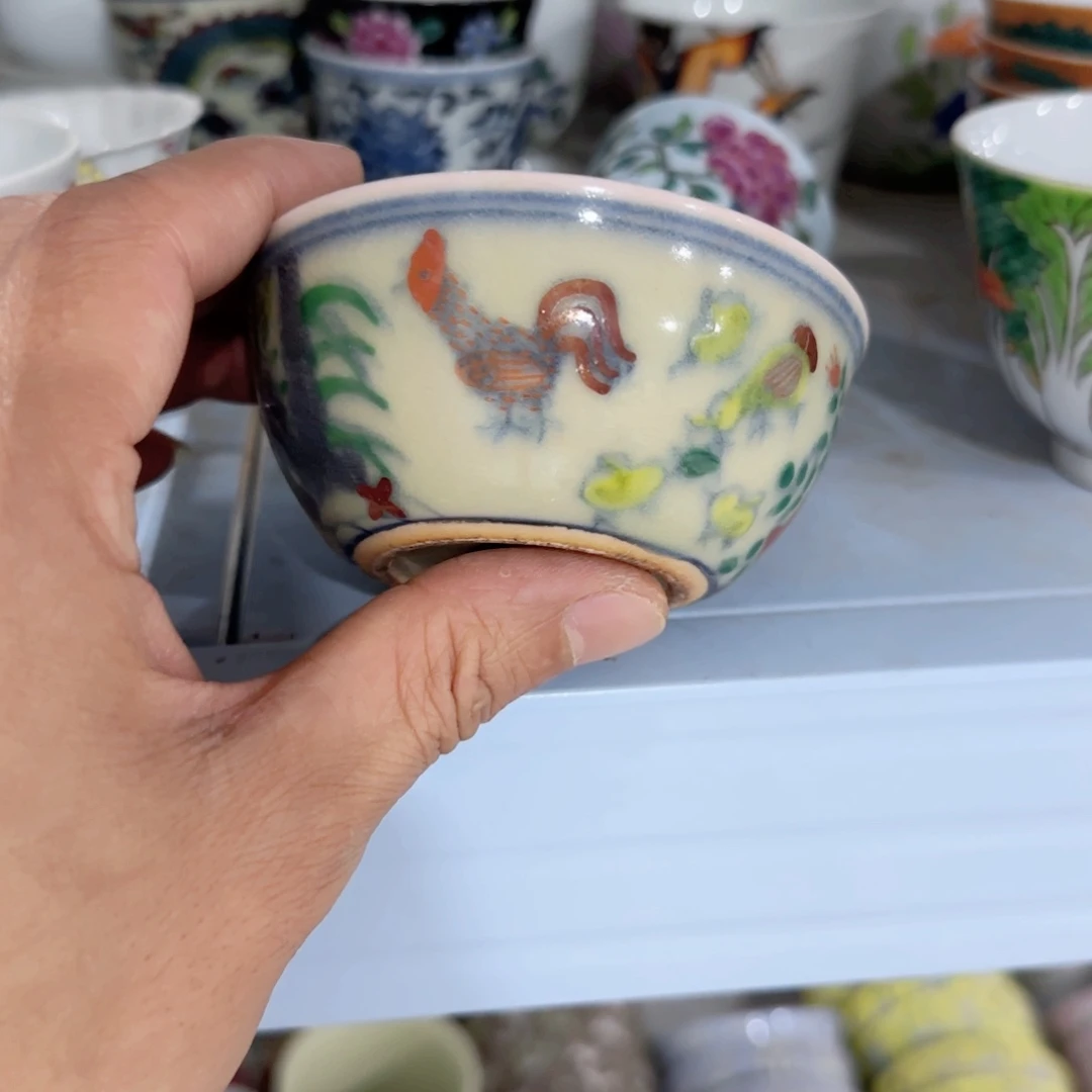 手绘瓷器，全部处理