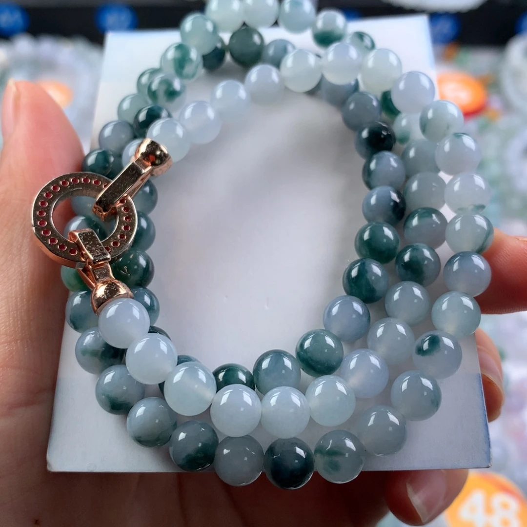 翡翠未镶嵌手链卡7