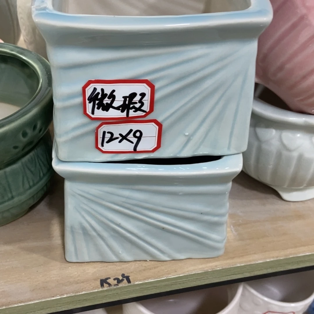 红陶高温陶瓷花盆